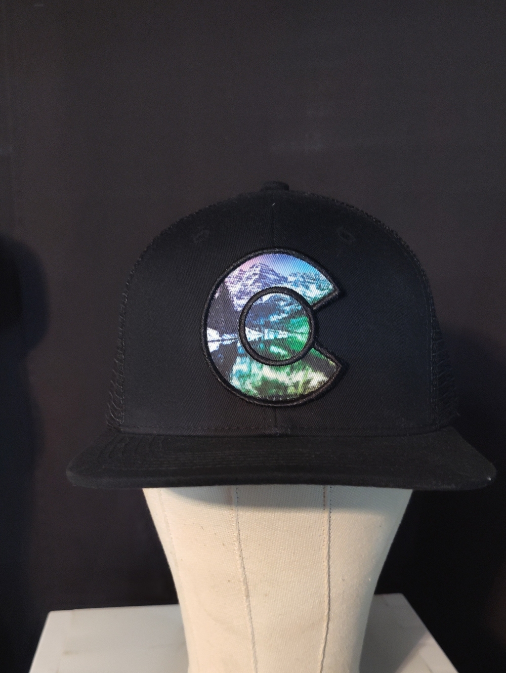 COLORADO LIMITED Black Snapback Hat with Multicolor 'C' Patch NEW